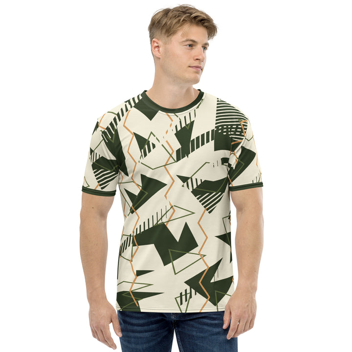 Premium Men's Jersey - Beige-Green Fold