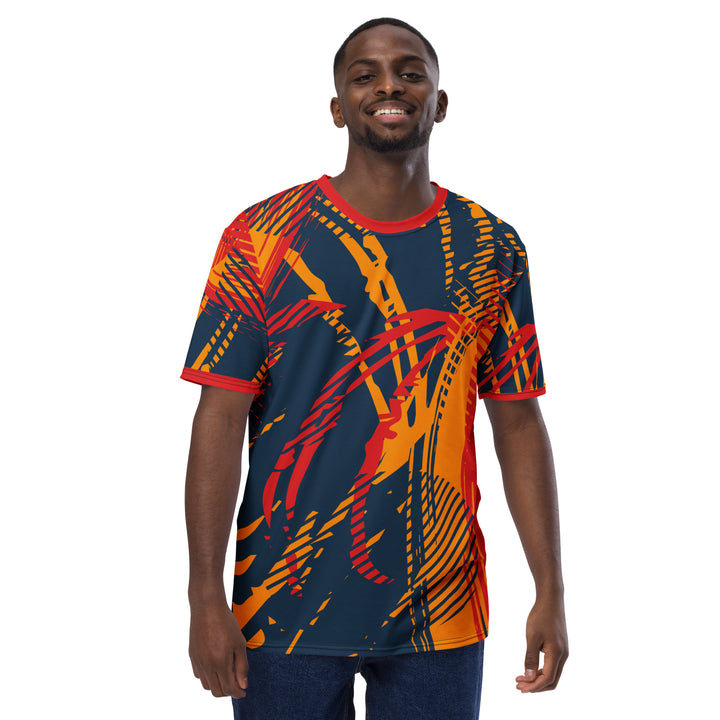 Premium Men's Jersey - Blue-Orange Throw