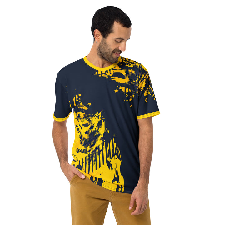 Premium Men's Jersey - Blue-Yellow Rapid