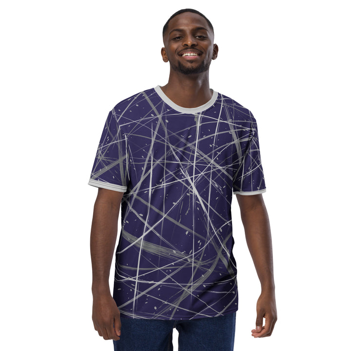 Premium Men's Jersey - Purple-Grey Snow