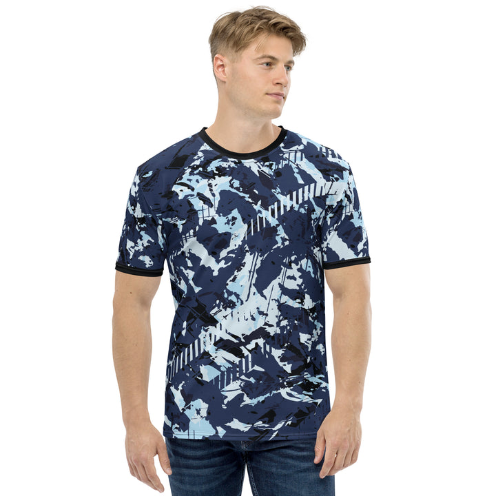 Premium Men's Jersey - Blue Trace