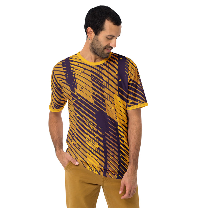 Premium Men's Jersey - Yellow-Purple Tracks