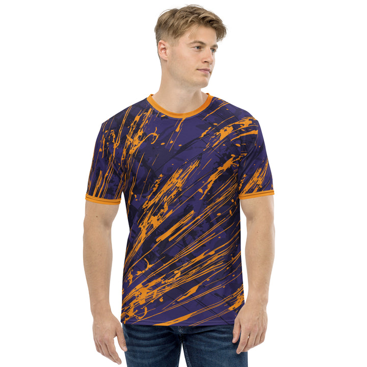 Premium Men's Jersey - Purple-Orange Explosion