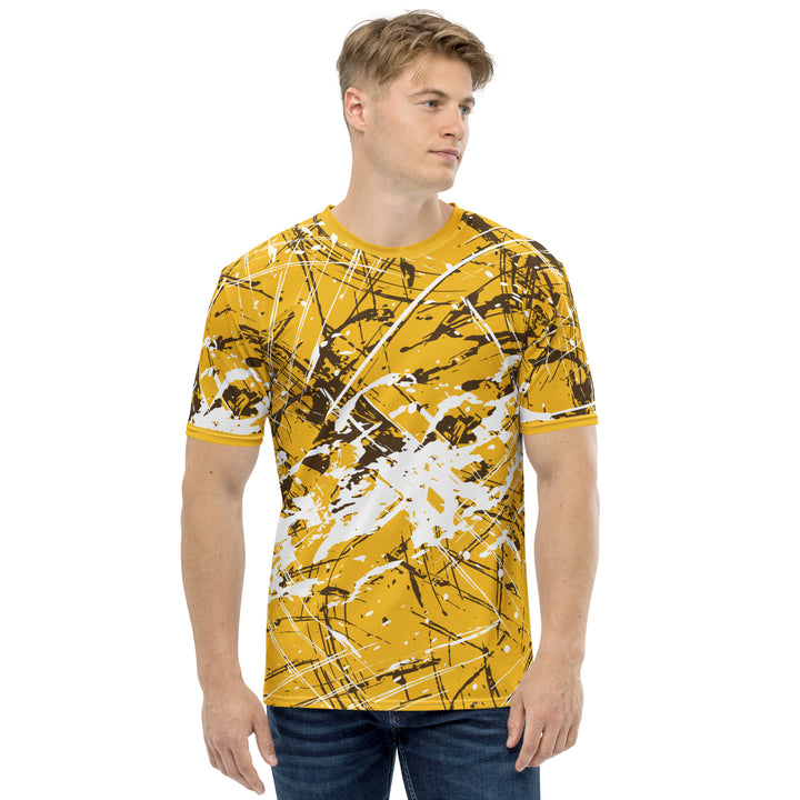 Premium Men's Jersey - Yellow-White Grains