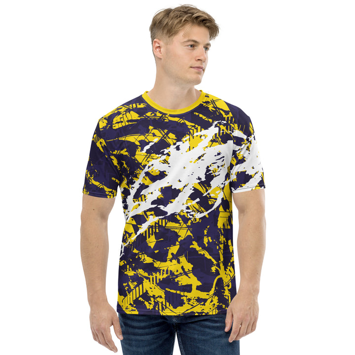 Premium Men's Jersey - Yellow-Purple Cut