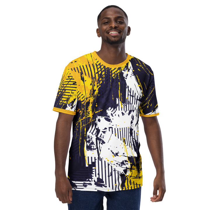 Premium Men's Jersey - White-Yellow Create