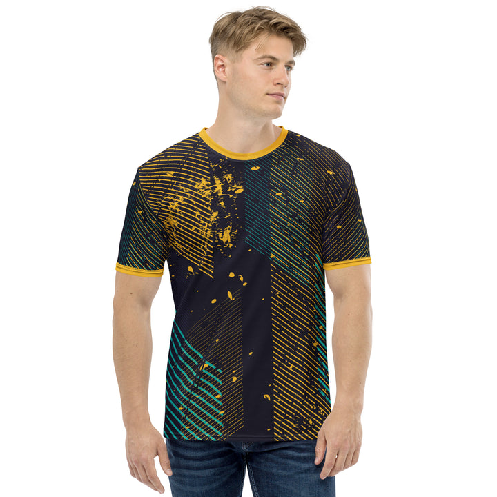 Premium Men's Jersey - Black-Yellow Trace