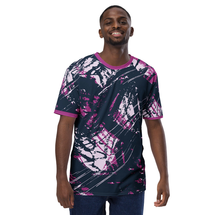 Premium Men's Jersey - Blue-Pink Distract