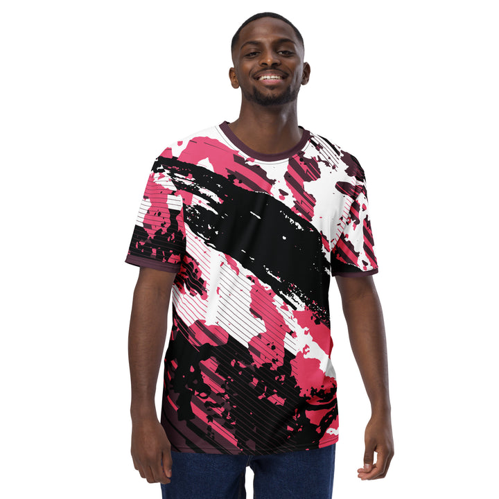 Premium Men's Jersey - Black-Pink Beat