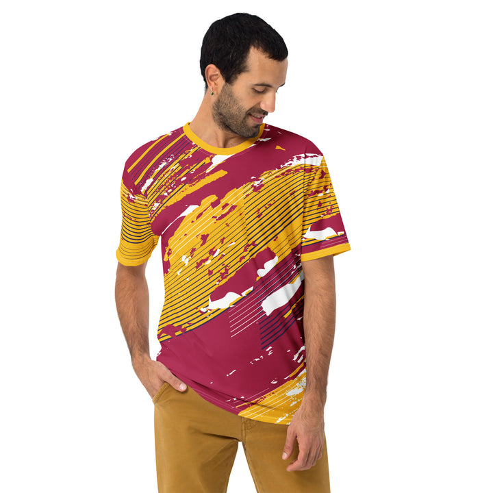 Premium Men's Jersey - Yellow-Red Sun