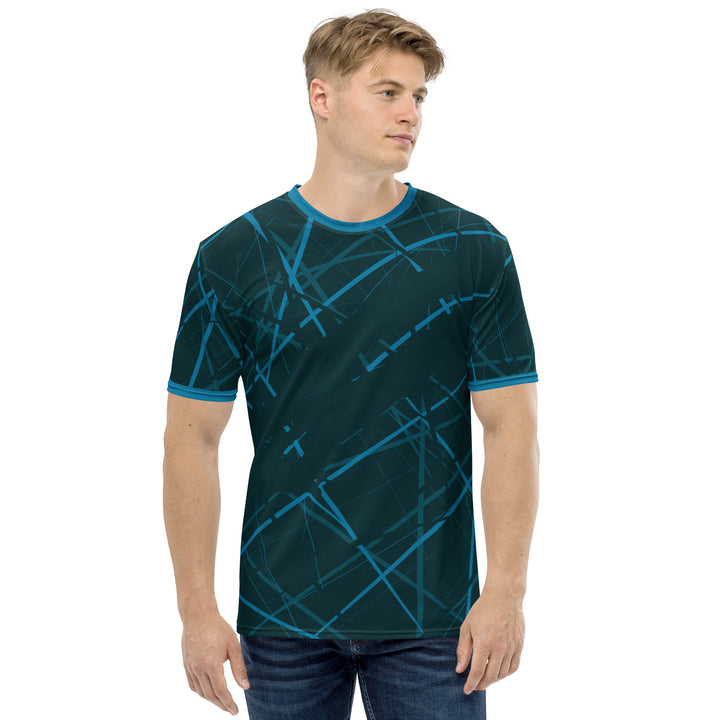 Premium Men's Jersey - Blue Net