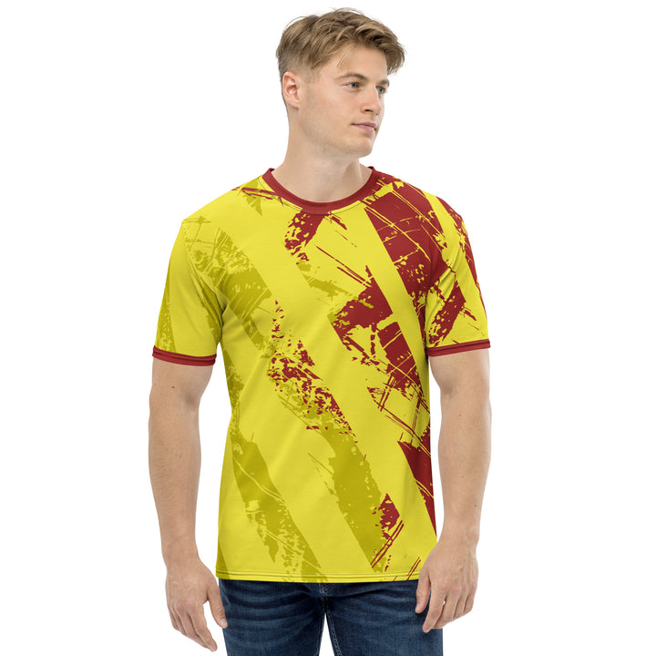 Premium Men's Jersey - Yellow-Red Cover