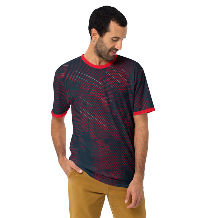 Premium Men's Jersey - Black-Red Trip