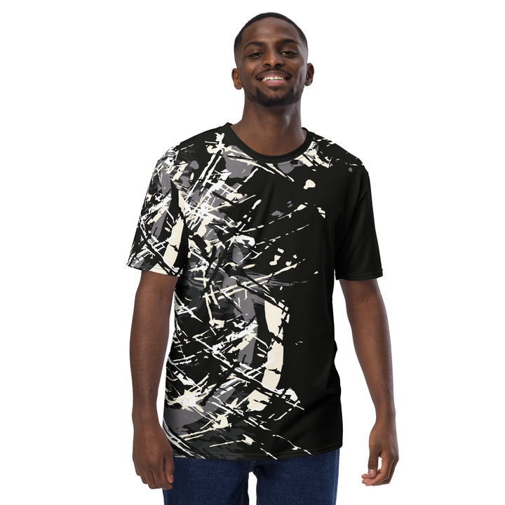 Premium Men's Jersey - Black-Grey Shred