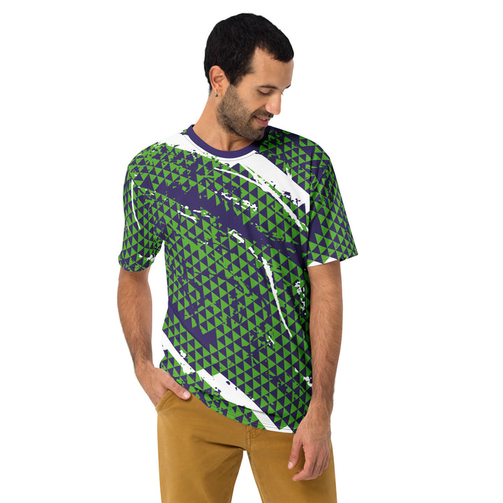 Premium Men's Jersey - Green-Purple Peak