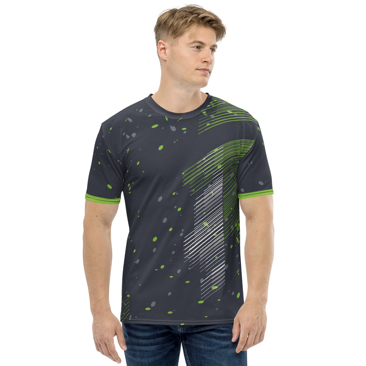 Premium Men's Jersey - Black-Green Snow