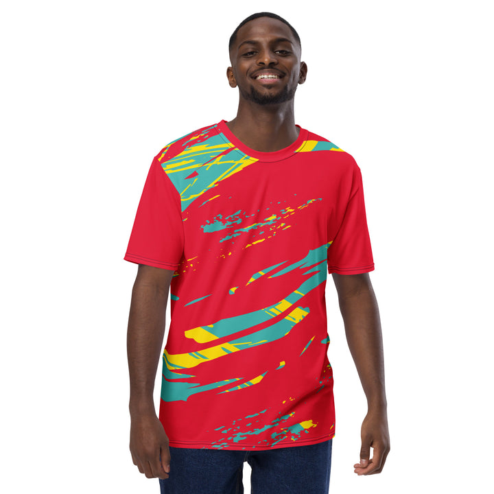 Premium Men's Jersey - Red-Green Joy