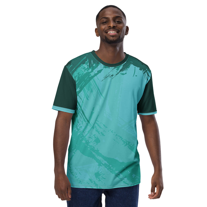 Premium Men's Jersey - Turquoise Clear