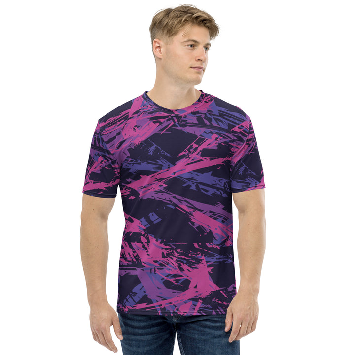 Premium Men's Jersey - Purple-Pink Script