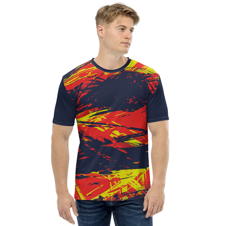 Premium Men's Jersey - Blue-Red Spear