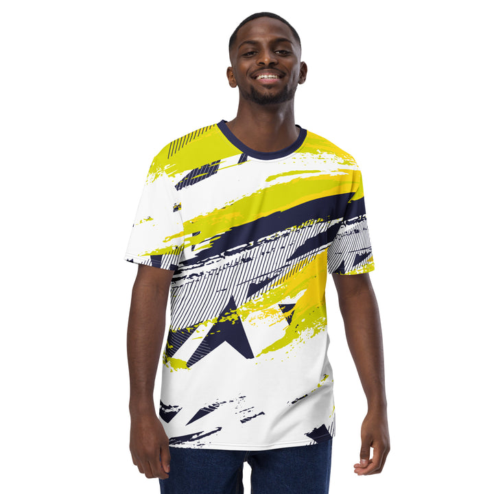 Premium Men's Jersey - White-Yellow Basic