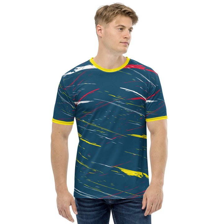 Premium Men's Jersey - Blue-Yellow Hit