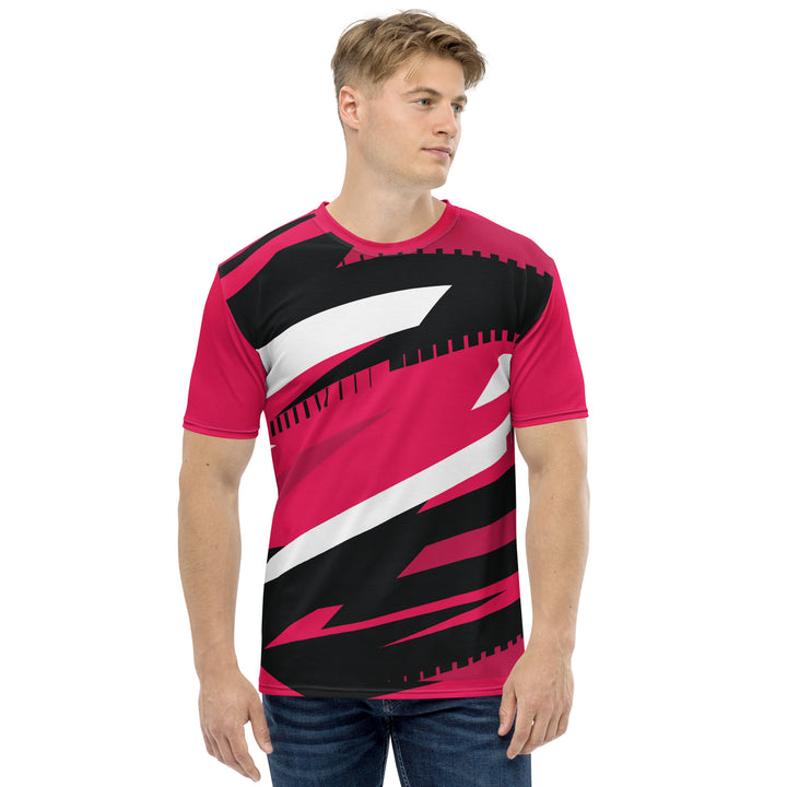 Premium Men's Jersey - Pink-Black Simple