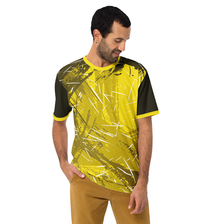 Premium Men's Jersey - Yellow-Black Blaze