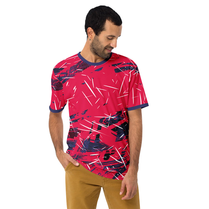 Premium Men's Jersey - Red-Purple Blaze