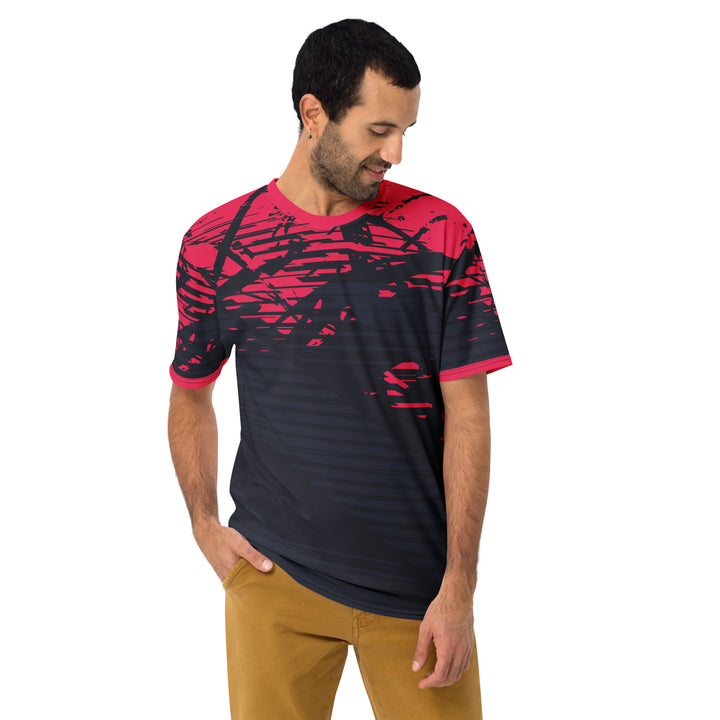 Premium Men's Jersey - Purple-Pink Shape