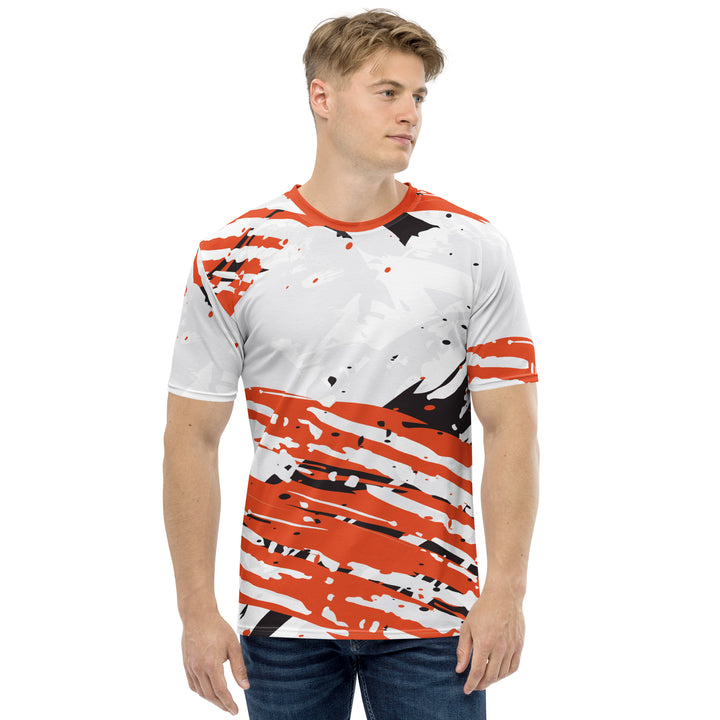 Premium Men's Jersey - White-Orange Fair