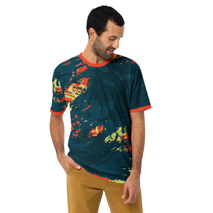 Premium Men's Jersey - Green-Orange Flare