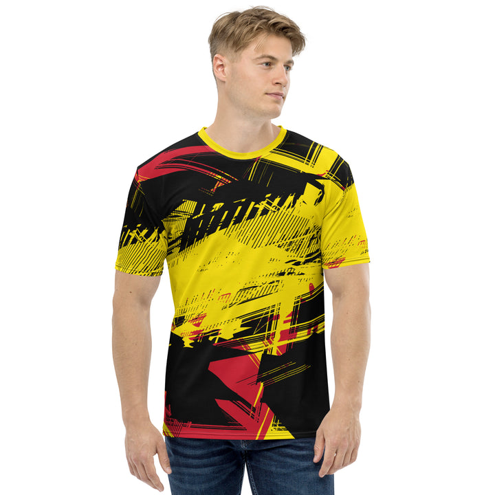 Premium Men's Jersey - Black-Yellow Rank