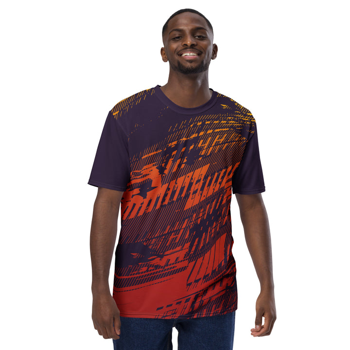 Premium Men's Jersey - Purple-Orange Ride