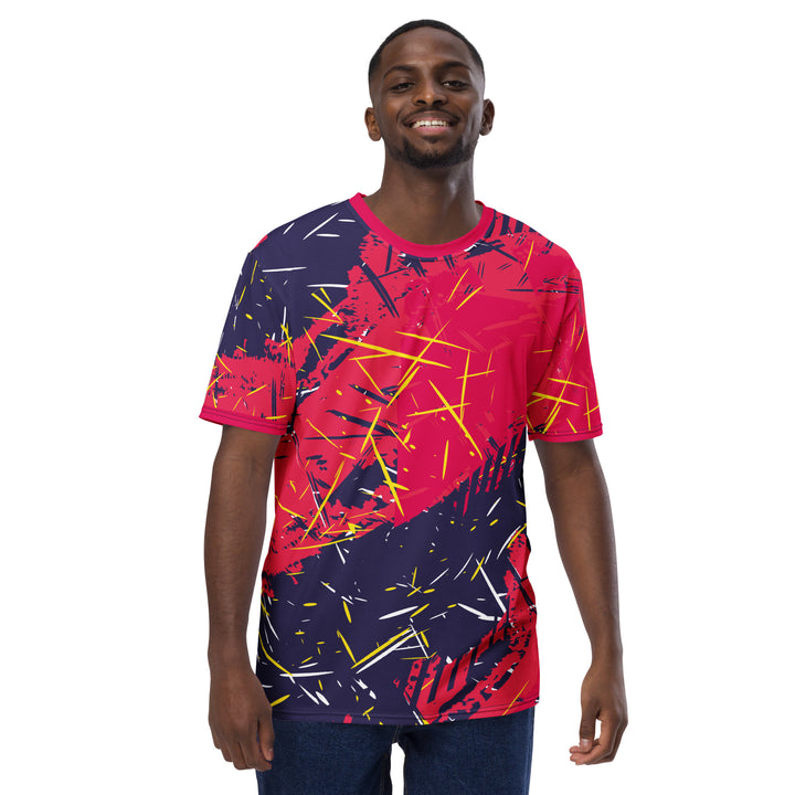 Premium Men's Jersey - Purple-Pink Blaze