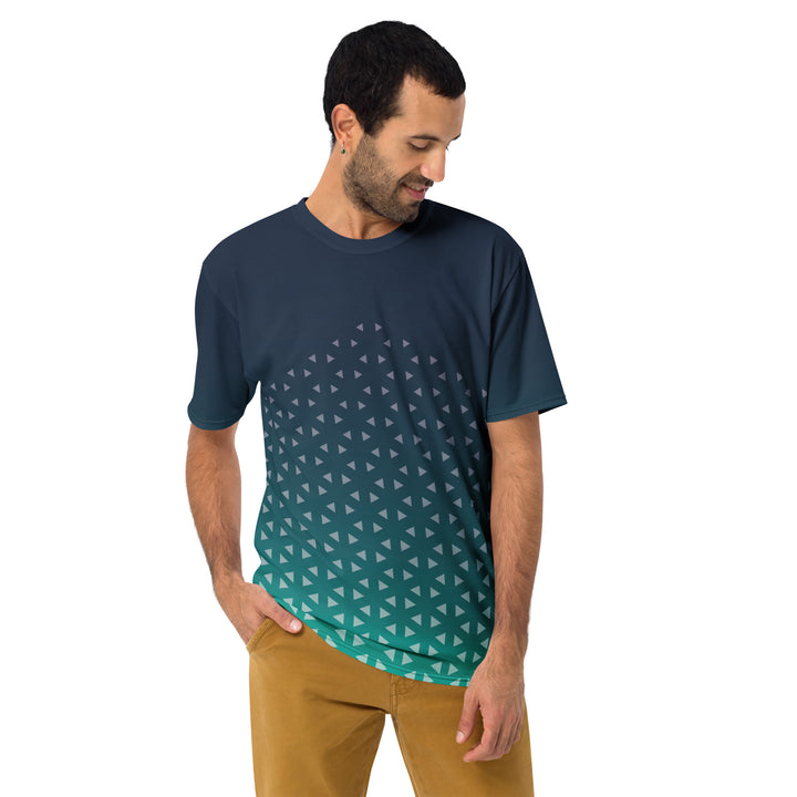 Premium Men's Jersey - Turquoise-Grey Zoom