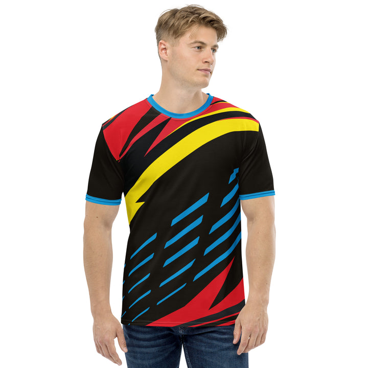 Premium Men's Jersey - Black-Blue Super