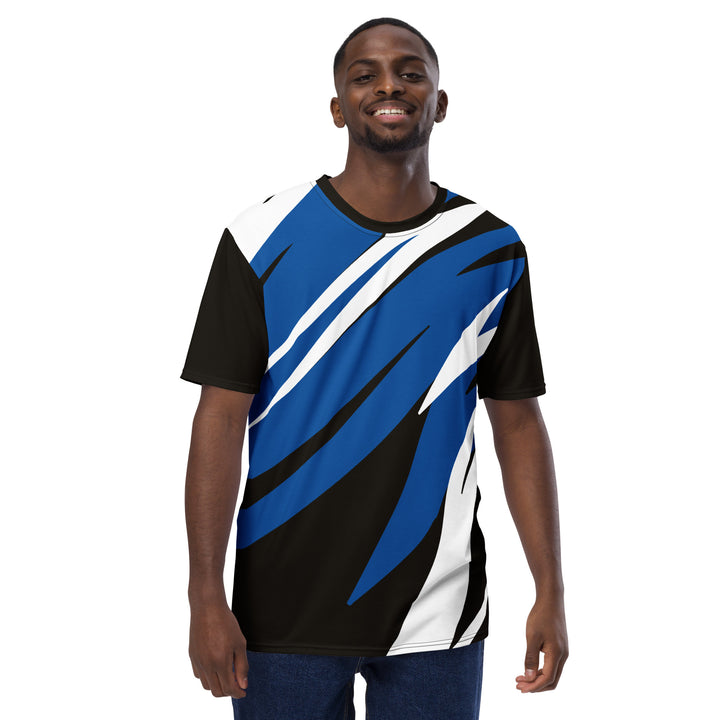 Premium Men's Jersey - Black-Blue Fast