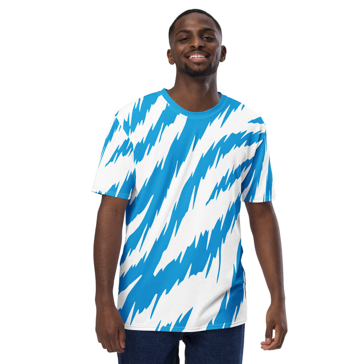 Premium Men's Jersey - White-Blue Safari