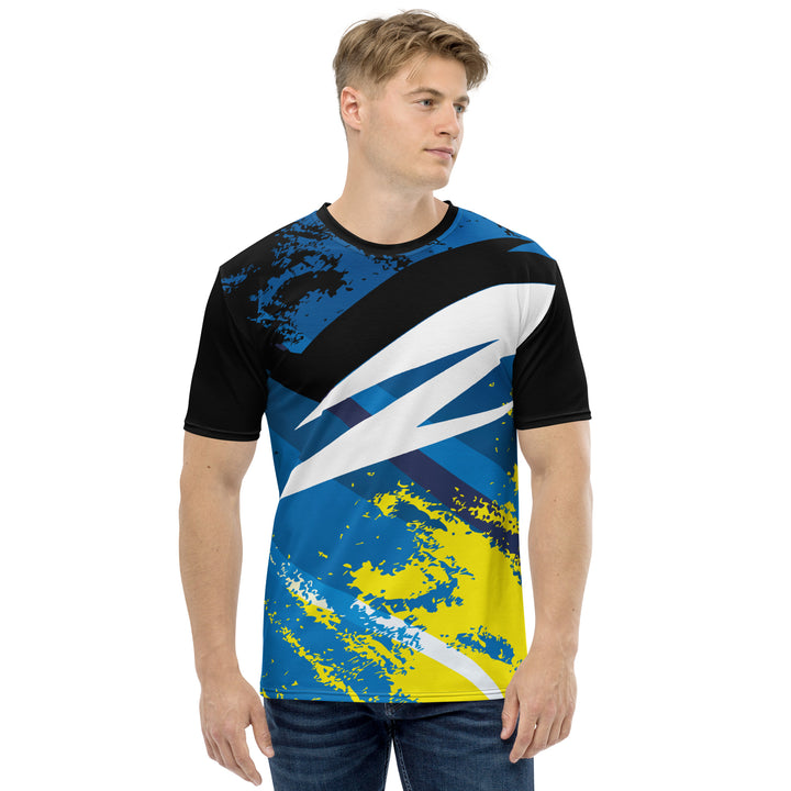 Premium Men's Jersey - Blue-Yellow Signal