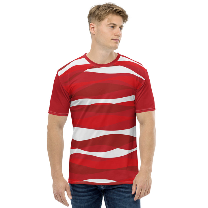 Premium Men's Jersey - Red-White Water