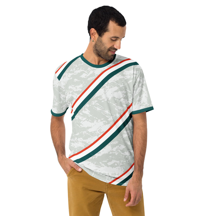 Premium Men's Jersey - Grey-Green Band