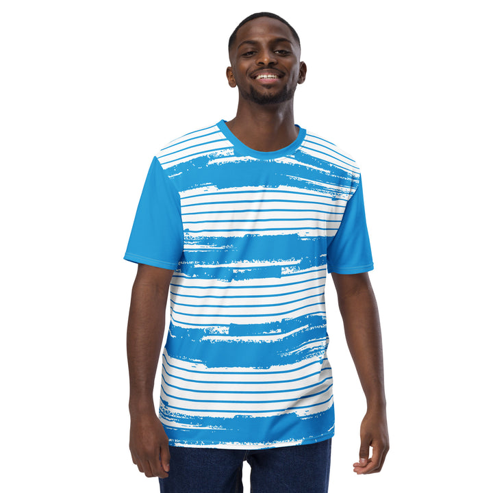 Premium Men's Jersey - Blue-White Candy