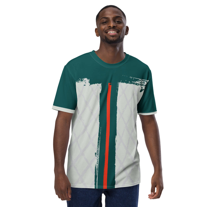 Premium Men's Jersey - Green-Grey Sword