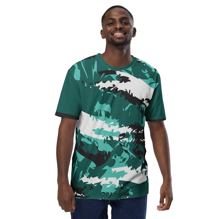 Premium Men's Jersey - Green-White Camouflage