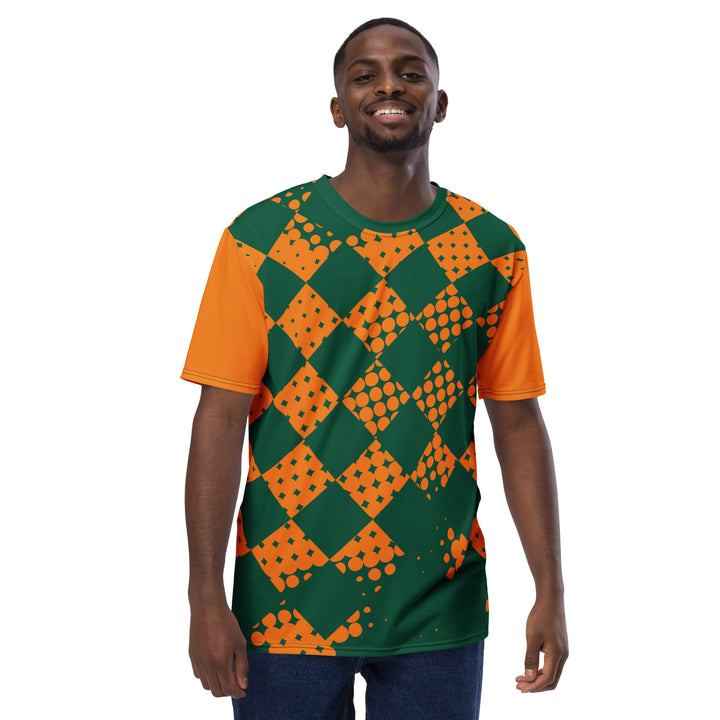 Premium Men's Jersey - Green-Orange Card