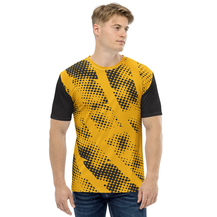 Premium Men's Jersey - Yellow-Black Haltfone