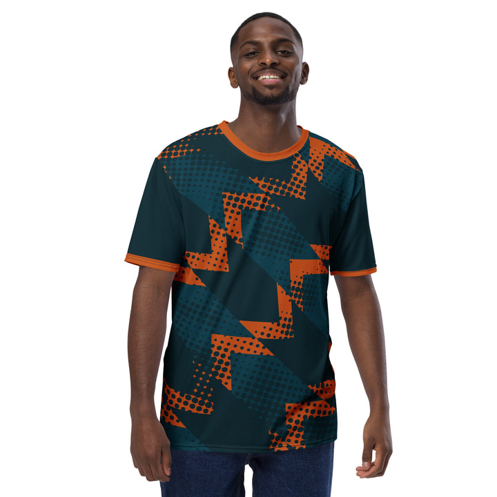 Premium Men's Jersey - Blue-Orange Trend