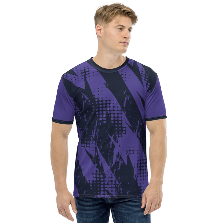 Premium Men's Jersey - Purple-Black Bolt