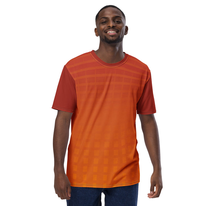 Premium Men's Jersey - Orange-Red Fade